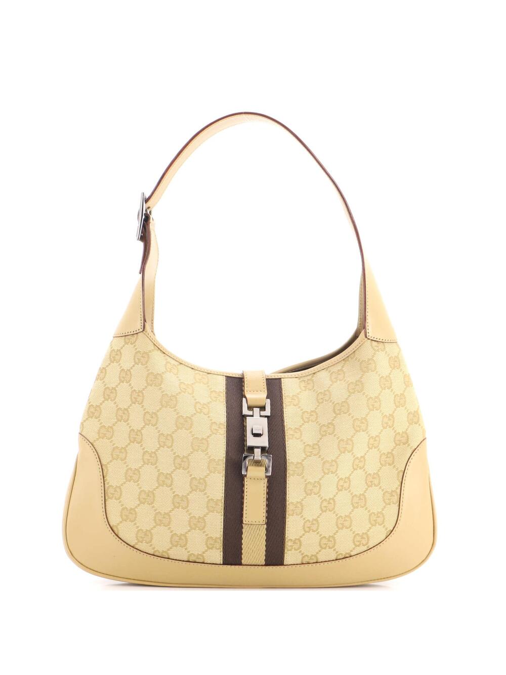 Gucci Web Jackie O Hobo Gg Canvas #348015G10B